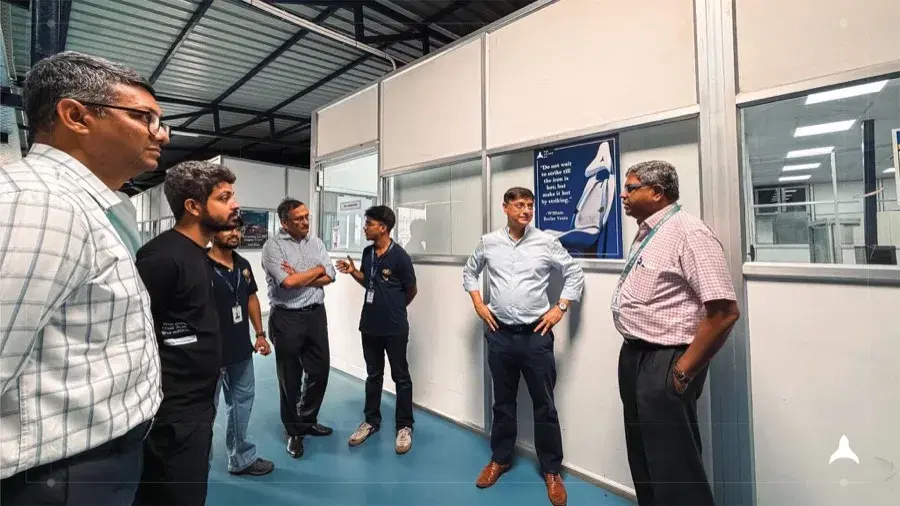 The team on the facility floor