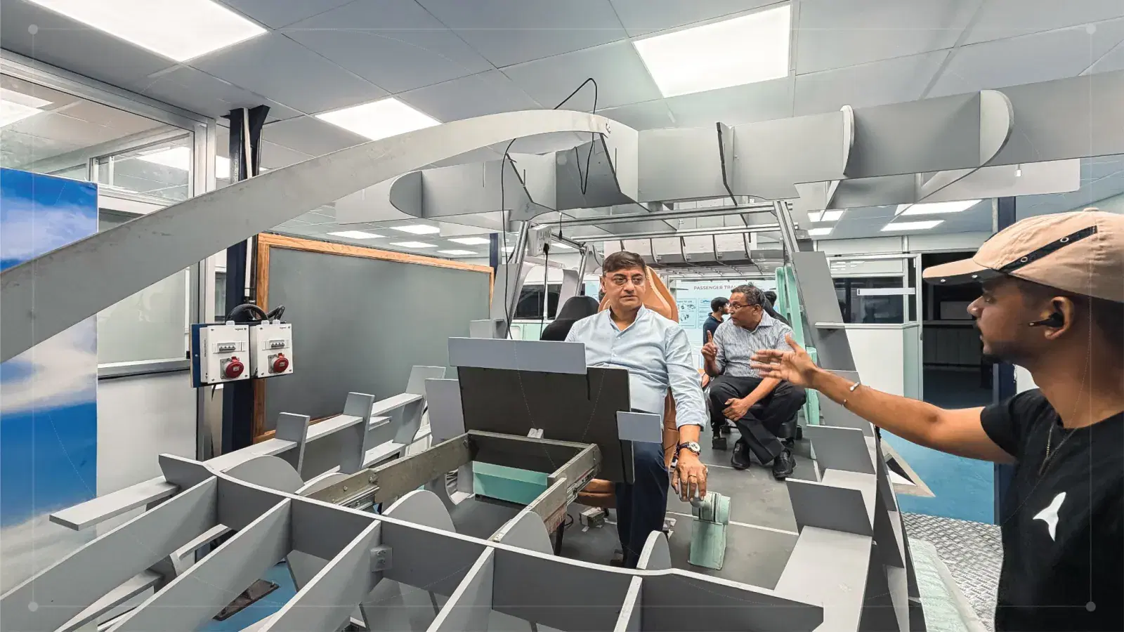 The e6 airframe on the assembly floor