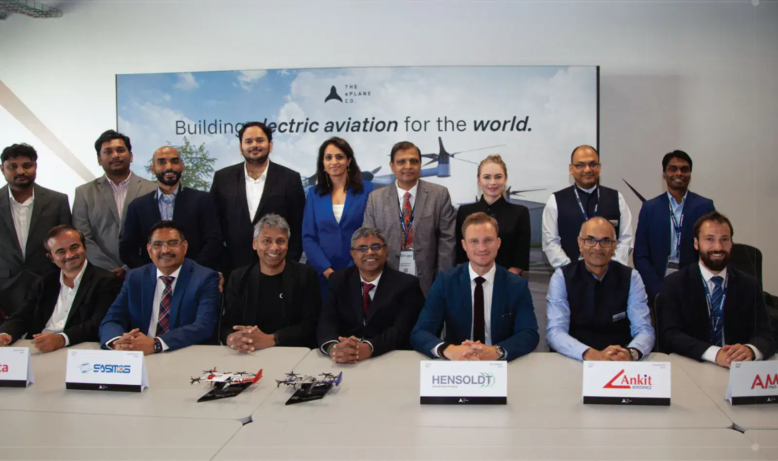 The ePlane team at the Atva type certification announcement